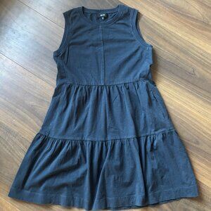 ME+EM Black Cotton Sleeveless T-Shirt Style Short Dress - Size 6